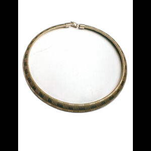 Vintage Choker 90's Gold Statement Piece Mob Wife Energy Thick Necklace